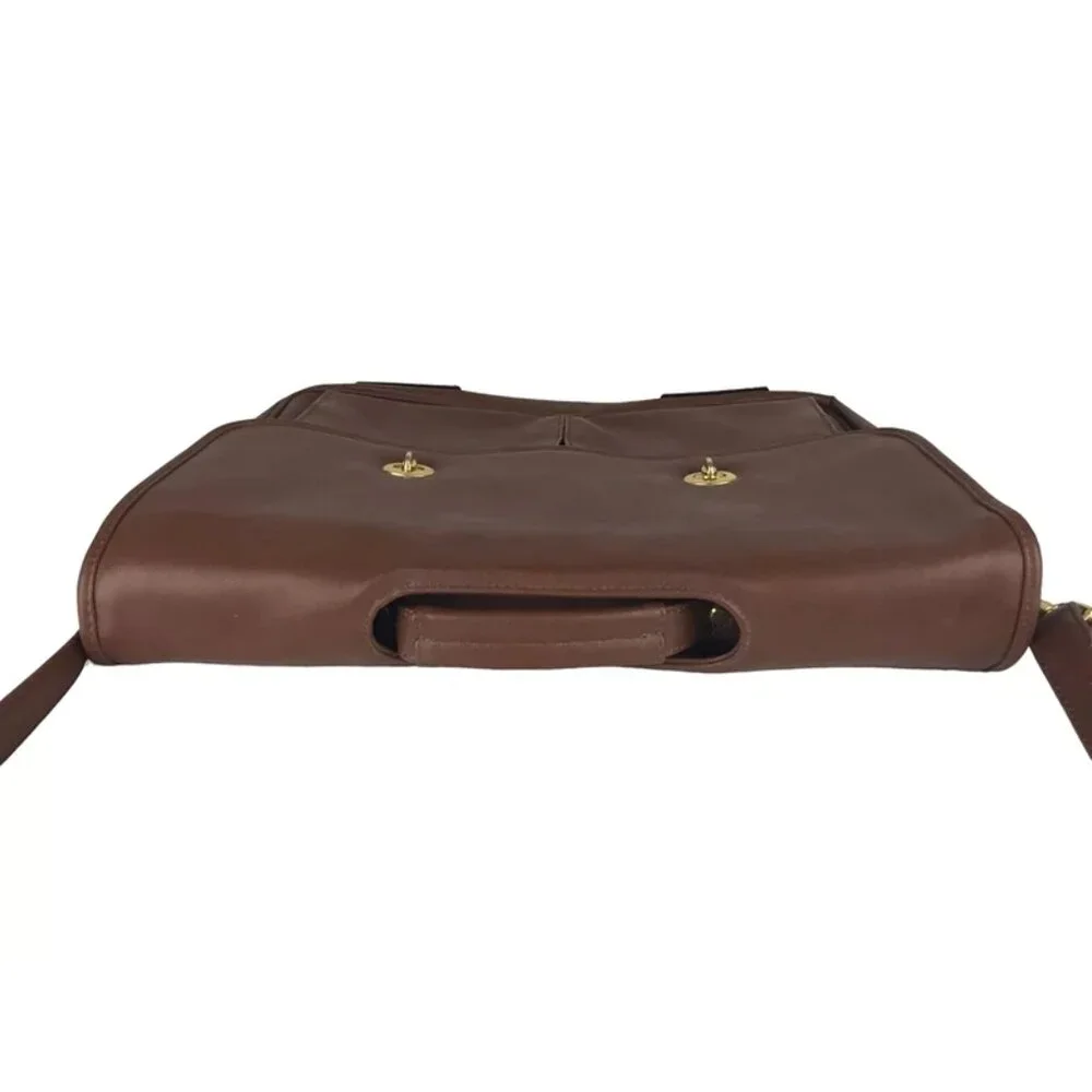 Winslow Unisex Adult Brown Leather Adjustable Shoulder Strap Messenger‎ Bag